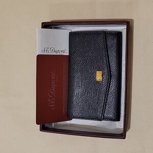 S.T. Dupont Black Leather Key Case